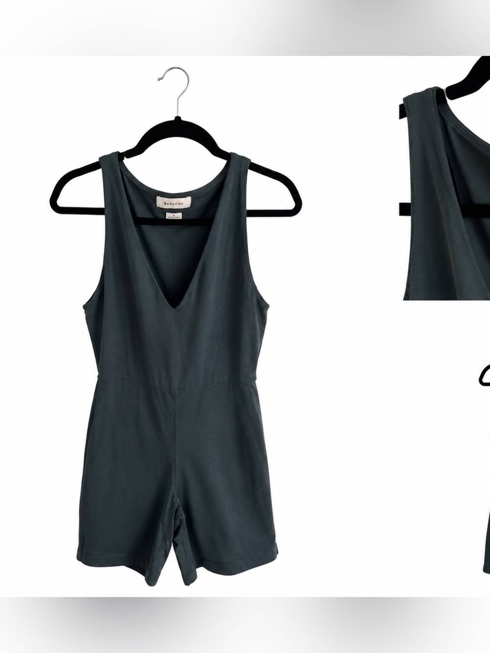 Babaton Aritzia Deep V-Neck Sleeveless Romper Size M
